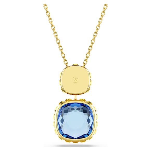 Wisiorek Chroma, Szlif poduszkowy, Różnokolorowy, Wykończenie z 18-karatowego złota - Swarovski, 5692496