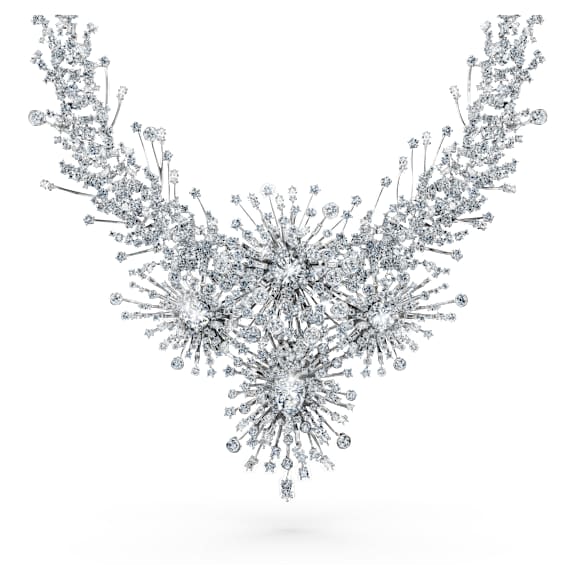 Colier Galaxy, Diamante create în laborator 156.62 ct tw, Forme mixte, Aur alb 18K - Swarovski, 5692689