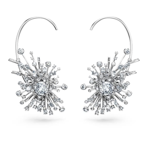 Galaxy Ohrringe, Im Labor gezüchtete Diamanten 14,67 ct tw, Verschiedene Formen, 18K Weißgold - Swarovski, 5692690