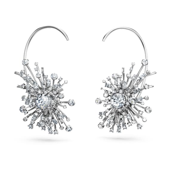Galaxy Ohrringe, Im Labor gezüchtete Diamanten 14,67 ct tw, Verschiedene Formen, 18K Weißgold - Swarovski, 5692690