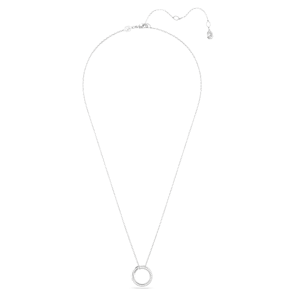 Dextera 펜던트, 파베, 화이트, 로듐 플래팅 - Swarovski, 5692737