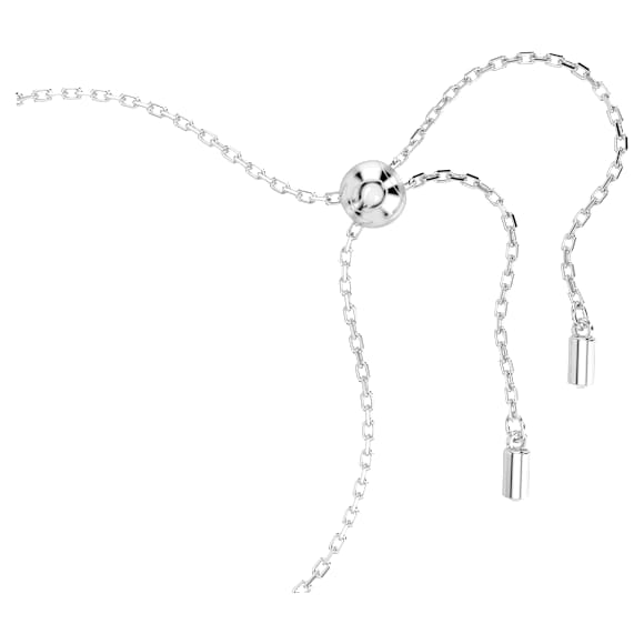 Birthstone ブレスレット, スクエア・カット, 8月, グリーン, ロジウム・プレーティング - Swarovski, 5692882