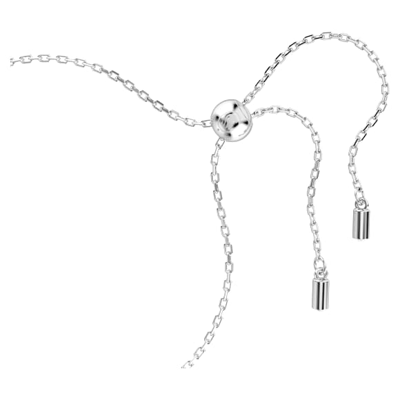 Birthstone ブレスレット, スクエア・カット, 10月, ピンク, ロジウム