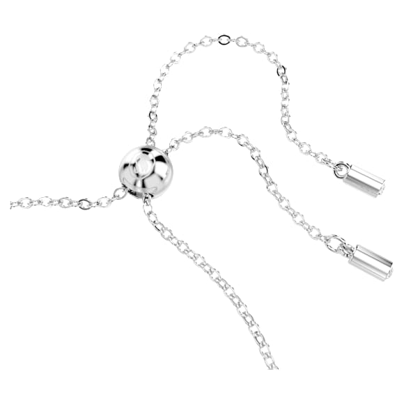 Matrix Tennis bracelet, Mixed cuts, Blue, Rhodium plated - Swarovski, 5693412