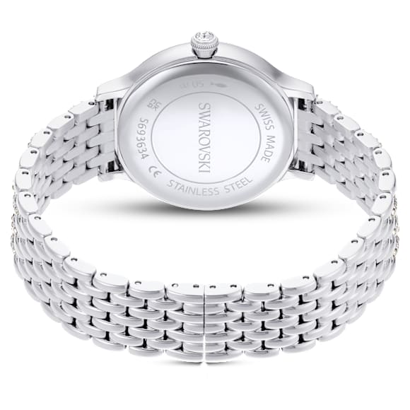 Imber watch, Swiss Made, Metal bracelet, Silver tone, Stainless Steel - Swarovski, 5693634