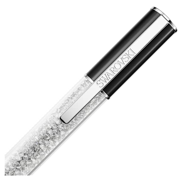 Crystalline Lustre ballpoint pen, Black, Rhodium plated - Swarovski, 5694180