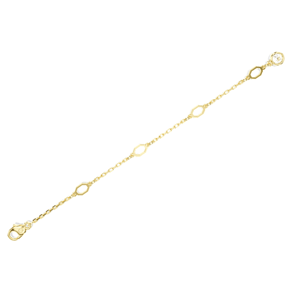 Imber 延長鏈, 白色, 18K 金飾面 - Swarovski, 5694243
