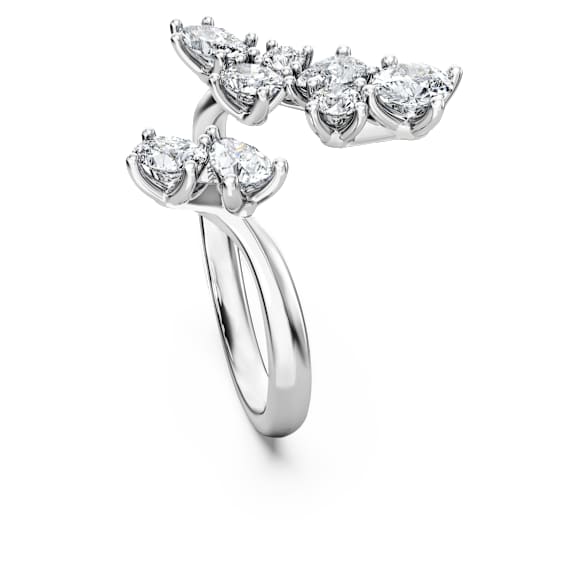 Galaxy 开口戒指, 总重 1.25 克拉培育钻石, 混合造型, 18K 金（白色) - Swarovski, 5694915