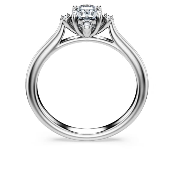 Galaxy ring, Lab-grown diamonds 0.5 ct tw, Round shape, 18K white gold - Swarovski, 5694919