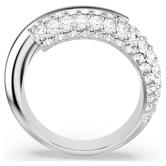 Prstan Dextera, Bel, Prevleka iz rodija - Swarovski, 5695937