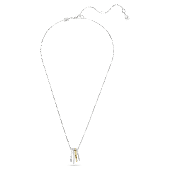 Hyperbola pendant, Mixed cuts, White, Mixed metal finish - Swarovski, 5696626