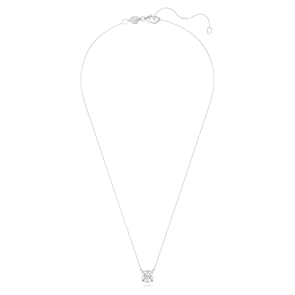 Pendentif solitaire Eternity, Diamants créés en laboratoire 2 ct tw, Forme ronde, Or blanc 14 carats - Swarovski, 5696887