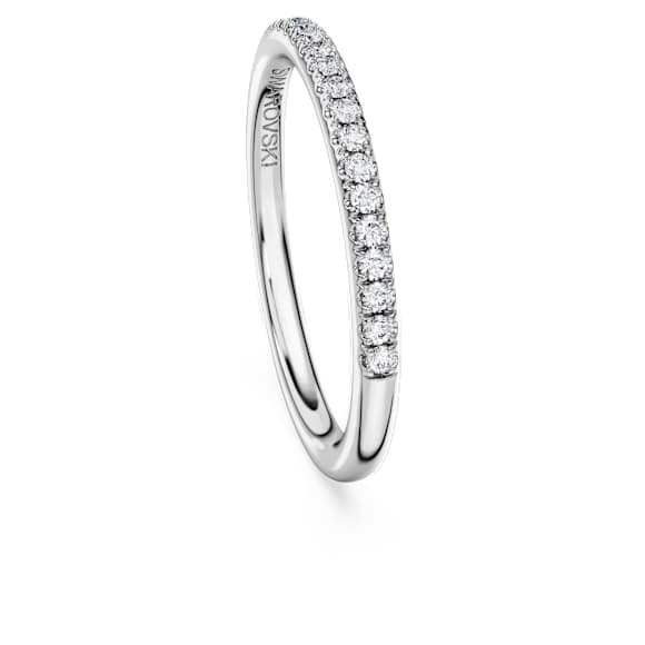Eternity band ring, Lab-grown diamonds 0.2 ct tw, Round shape, Sterling silver - Swarovski, 5696895