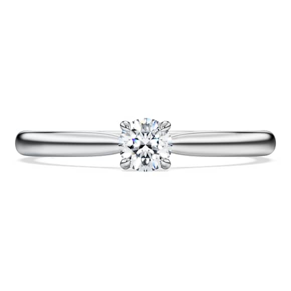 Eternity solitaire ring, Lab-grown diamonds 0.25 ct tw, Round shape, Sterling silver - Swarovski, 5696900