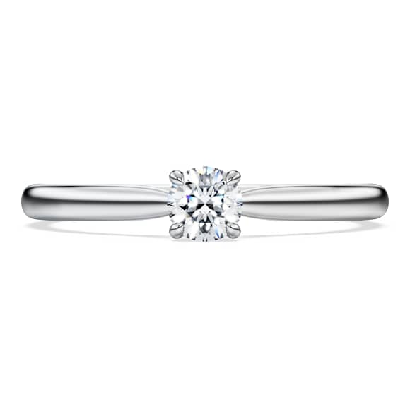 Eternity solitaire ring, Lab-grown diamonds 0.25 ct tw, Round shape, Sterling silver - Swarovski, 5696901