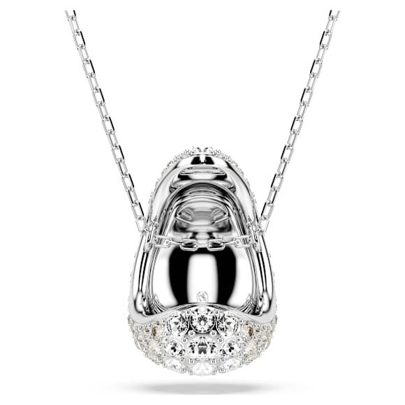 Sublima medál, Körmetszéses, Fehér, Ródium bevonattal - Swarovski, 5697190