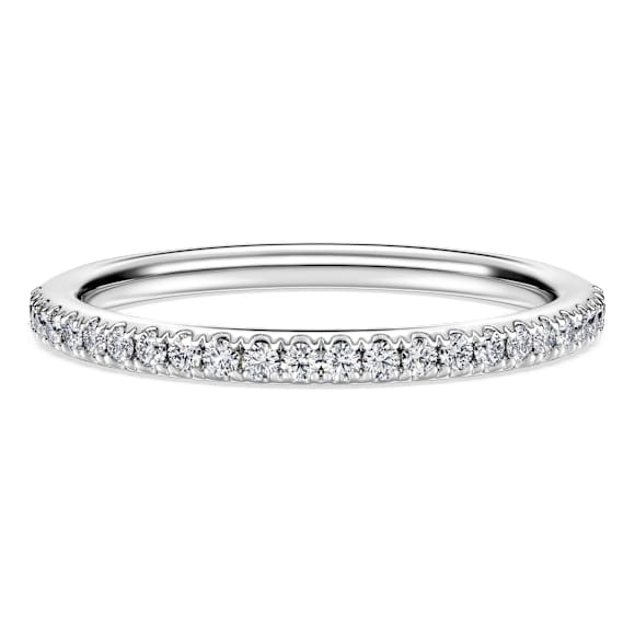 Anneau Eternity, Diamants de synthèse 0,2 ct tw, Forme ronde, Argent sterling - Swarovski, 5697464