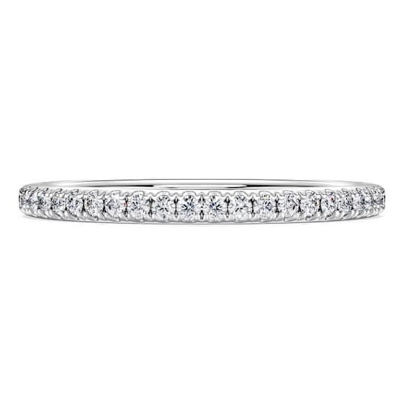 Anneau Eternity, Diamants de synthèse 0,2 ct tw, Forme ronde, Argent sterling - Swarovski, 5697464