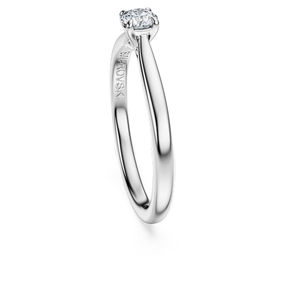 Eternity solitaire ring, Lab-grown diamonds 0.25 ct tw, Round shape, Sterling silver - Swarovski, 5697479