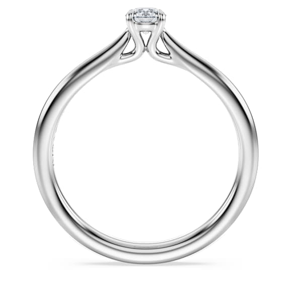 Eternity solitaire ring, Lab-grown diamonds 0.25 ct tw, Round shape, Sterling silver - Swarovski, 5697479