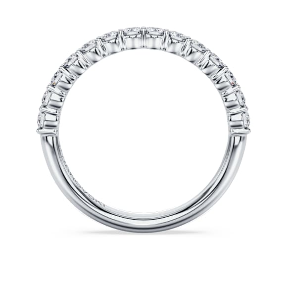 Prstan obroček Eternity, Laboratorijsko gojeni diamanti 0,5 ct tw, Okrogla oblika, 18-karatno belo zlato - Swarovski, 5697706