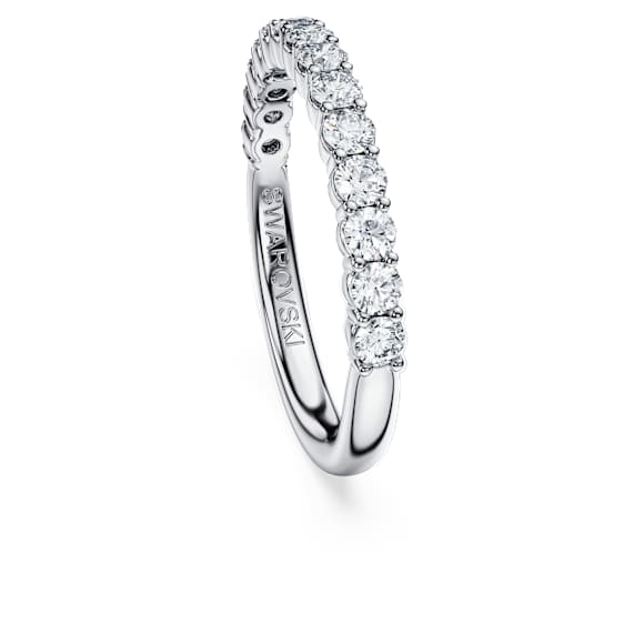 Eternity band ring, Lab-grown diamonds 0.5 ct tw, Round shape, 18K white gold - Swarovski, 5697708