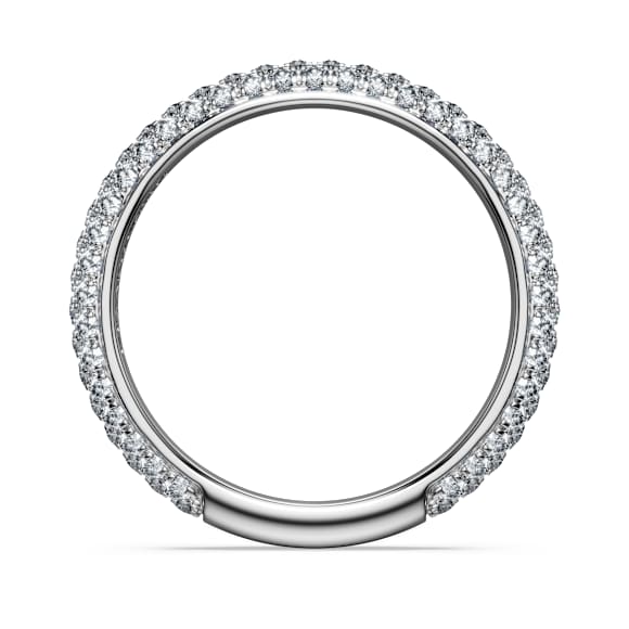 Eternity band ring, Lab-grown diamonds 0.75 ct tw, Round shape, 18K white gold - Swarovski, 5697710