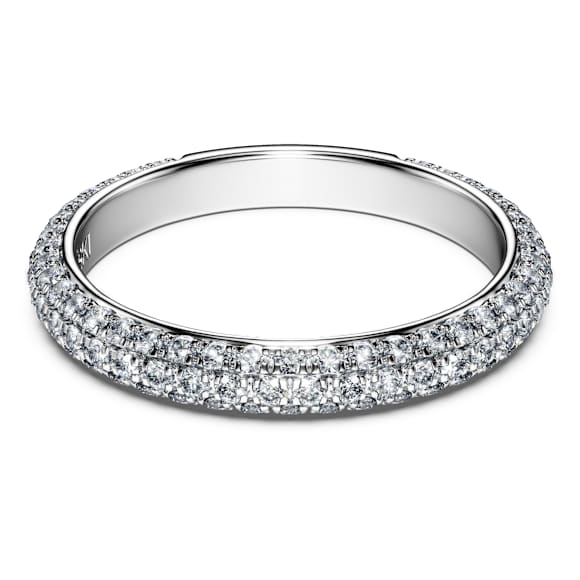Eternity band ring, Lab-grown diamonds 0.75 ct tw, Round shape, 18K white gold - Swarovski, 5697710