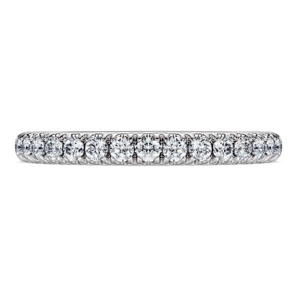 Eternity band ring, Lab-grown diamonds 0.4 ct tw, Round shape, 18K white gold - Swarovski, 5697718