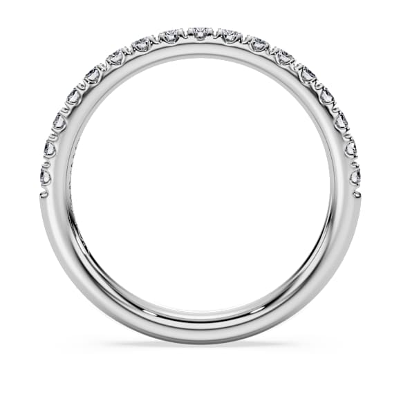 Eternity band ring, Lab-grown diamonds 0.4 ct tw, Round shape, 18K white gold - Swarovski, 5697721
