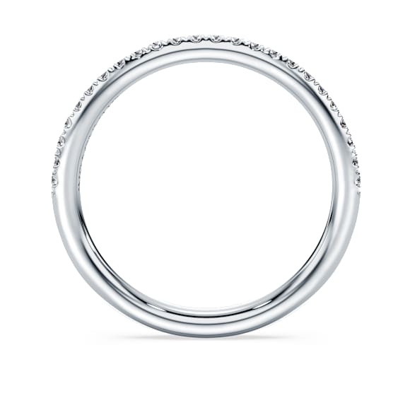 Eternity Bant yüzük, Laboratuvarda üretilmiş elmaslar 0,2 karat toplam ağırlık, Yuvarlak şekil, 18k beyaz altın - Swarovski, 5697724