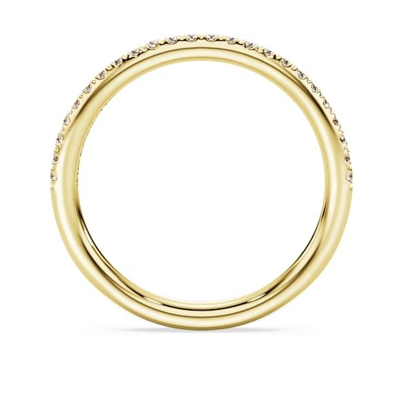 Eternity band ring, Lab-grown diamonds 0.2 ct tw, Round shape, 18K yellow gold - Swarovski, 5697734