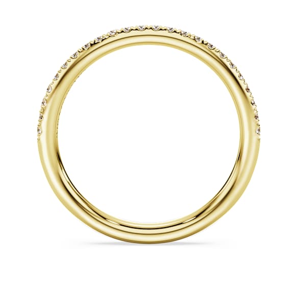 Eternity band ring, Lab-grown diamonds 0.2 ct tw, Round shape, 18K yellow gold - Swarovski, 5697736