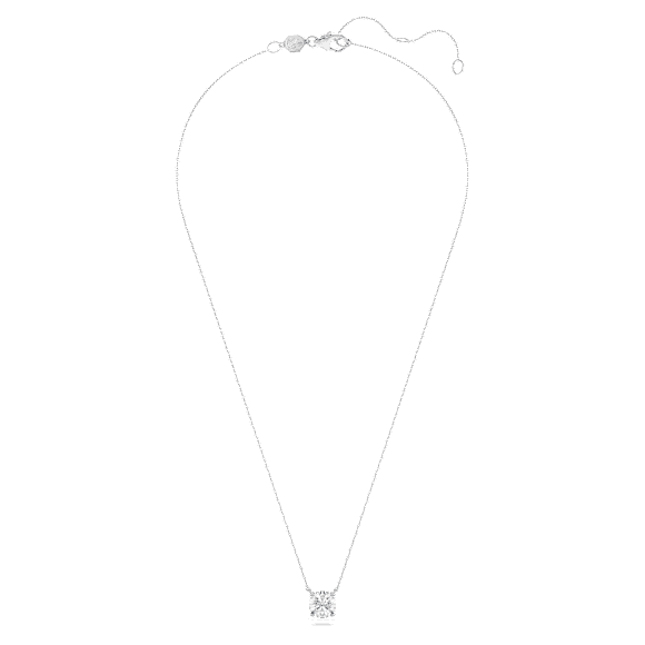 Μονόπετρο μενταγιόν Eternity, Διαμάντια που αναπτύσσονται σε εργαστήριο 2 ct tw, Στρογγυλό σχήμα, Λευκόχρυσος 18K - Swarovski, 5697766