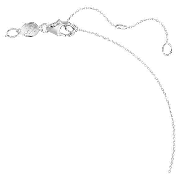 Eternity จี้สร้อยคออัญมณีเม็ดเดี่ยว, เพชรสังเคราะห์ 2 กะรัต, ทรงกลม, ทองคำขาว 18K - Swarovski, 5697766