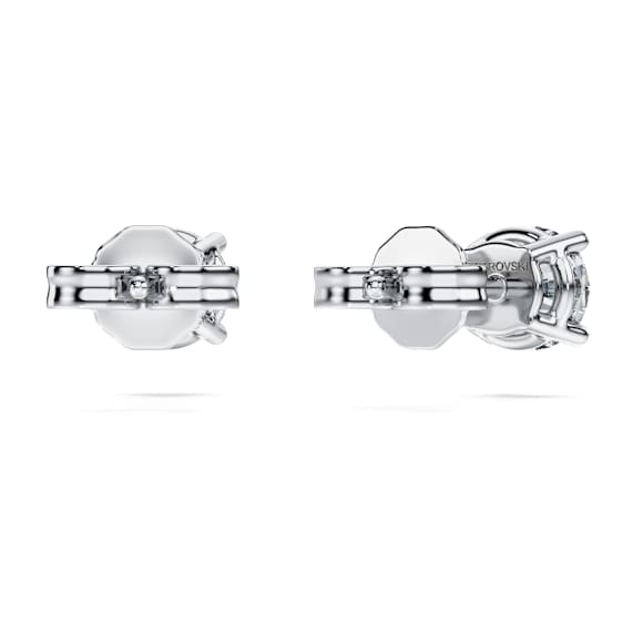 Eternity Solitär-Ohrstecker, Im Labor gezüchtete Diamanten 1 ct tw, Runde Form, 18K Weißgold - Swarovski, 5697773