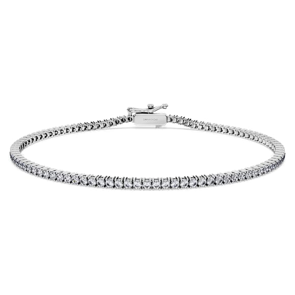 Bracelet Eternity Tennis, Diamants de synthèse 1,5 ct tw, Forme ronde, Or blanc 18 carats - Swarovski, 5697898