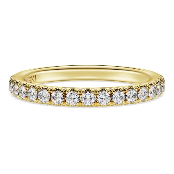 Eternity karikagyűrű, Laboratóriumi gyémántok 0,4 ct tw, Kerek, 18K sárgaarany - Swarovski, 5698350