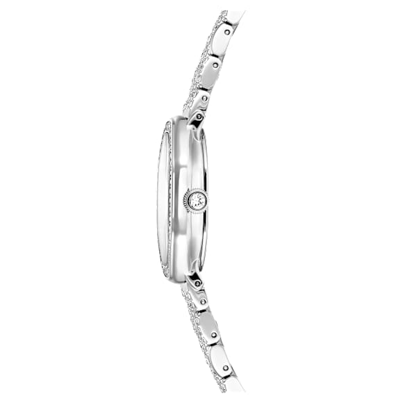 Dextera Octagon watch, Swiss Made, Metal bracelet, Silver Tone, Stainless steel - Swarovski, 5698690