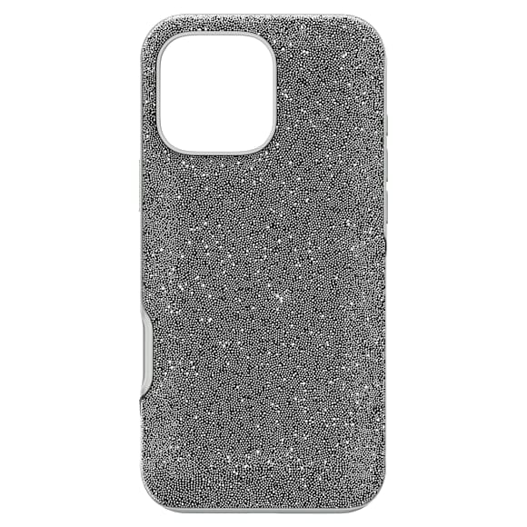 Ovitek za mobilni telefon High, iPhone® 16 Pro Max, Srebrn odtenek - Swarovski, 5698780