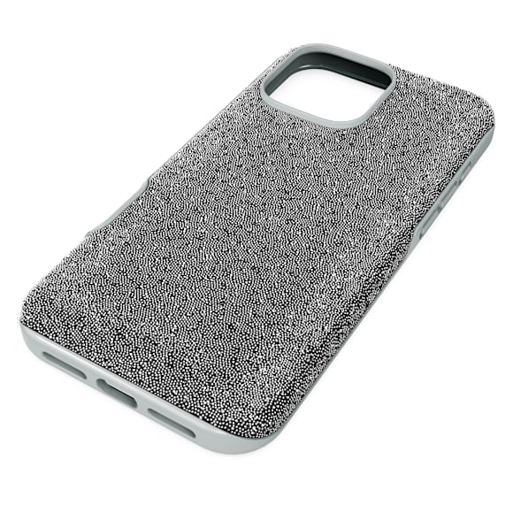 Ovitek za mobilni telefon High, iPhone® 16 Pro Max, Srebrn odtenek - Swarovski, 5698780