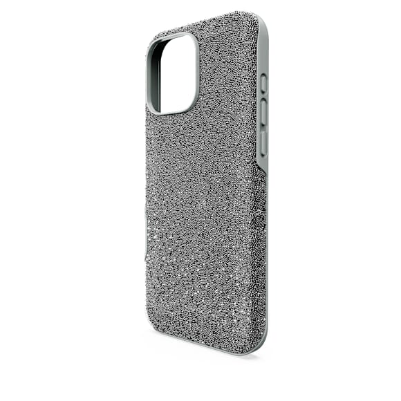 Ovitek za mobilni telefon High, iPhone® 16 Pro Max, Srebrn odtenek - Swarovski, 5698780