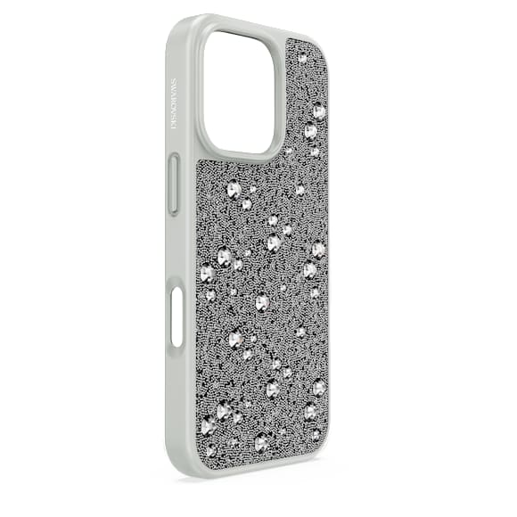 High okostelefon tok, Elszórt minta, iPhone® 16 Pro, Ezüst tónusú - Swarovski, 5698783