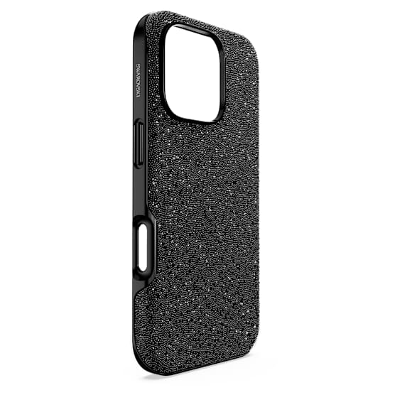 High smartphone case, iPhone® 16 Pro, Black | Swarovski