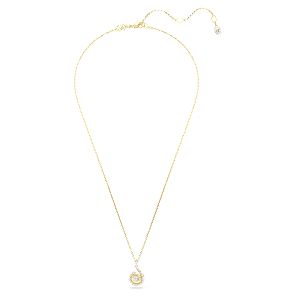 Snake pendant, Crystal pearl, Mixed cuts, Year of the Snake, White, Gold-tone plated - Swarovski, 5698887