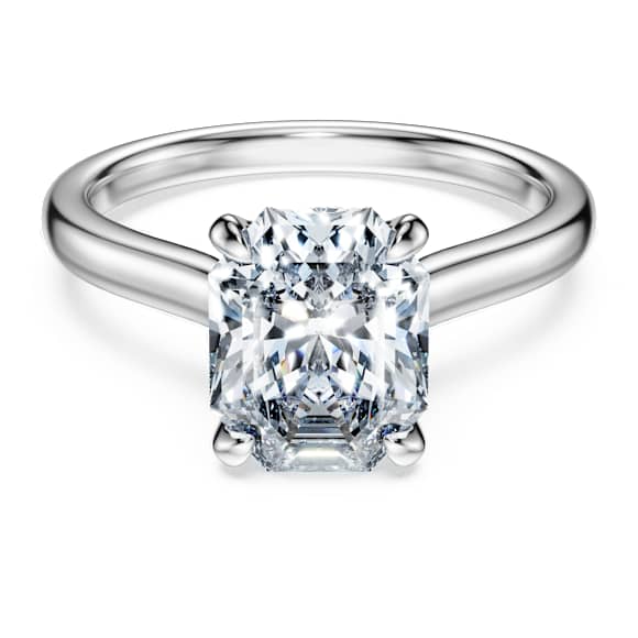 Eternity 单石戒指, 总重 2 克拉培育钻石, 八边形, 18K 金（白色) - Swarovski, 5699584