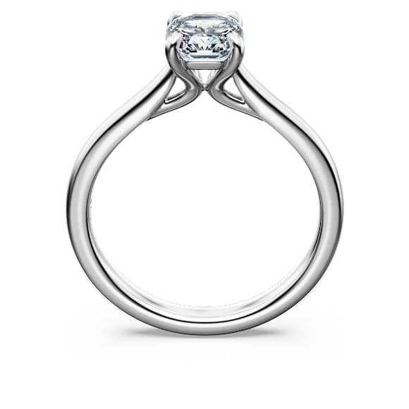 Anillo solitario Eternity, Diamantes creados en laboratorio (peso total de 1 quilates), Forma octagonal, Oro blanco de 18 quilates - Swarovski, 5699593