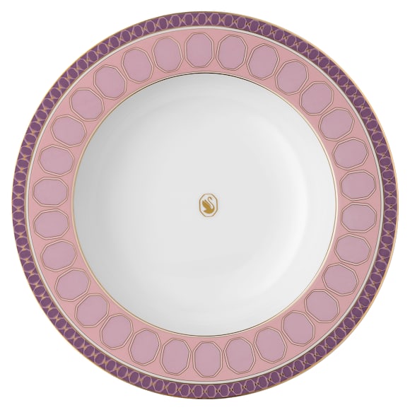 Signum soepbord, Porselein, Roze - Swarovski, 5699990