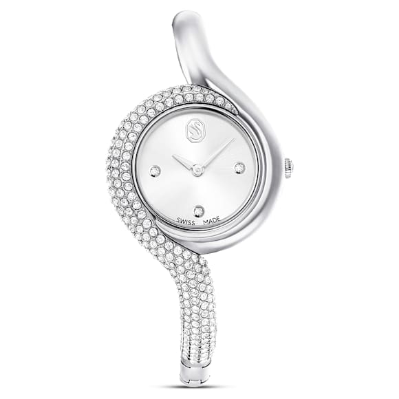Orologio Dextera Asymmetric, Fabbricato in Svizzera, Bracciale di metallo, Tono argentato, Acciaio inossidabile - Swarovski, 5700996