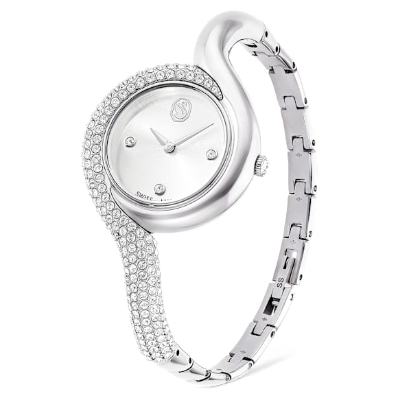 Orologio Dextera Asymmetric, Fabbricato in Svizzera, Bracciale di metallo, Tono argentato, Acciaio inossidabile - Swarovski, 5700996